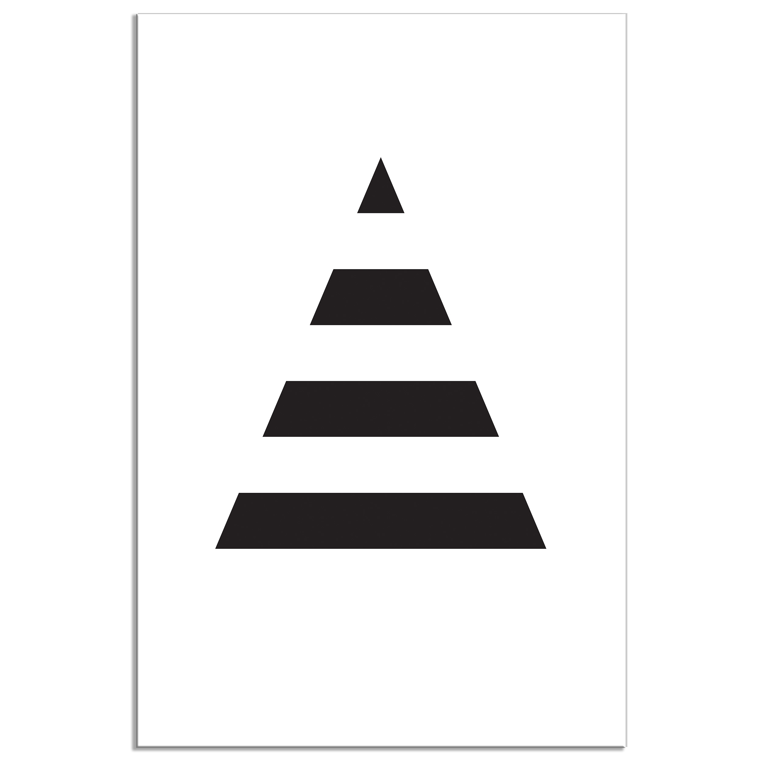 Hirsch Weihnachten LEINWAND WANDBILD Deko Bilder XL Design KUNST Triangel 4Motiv