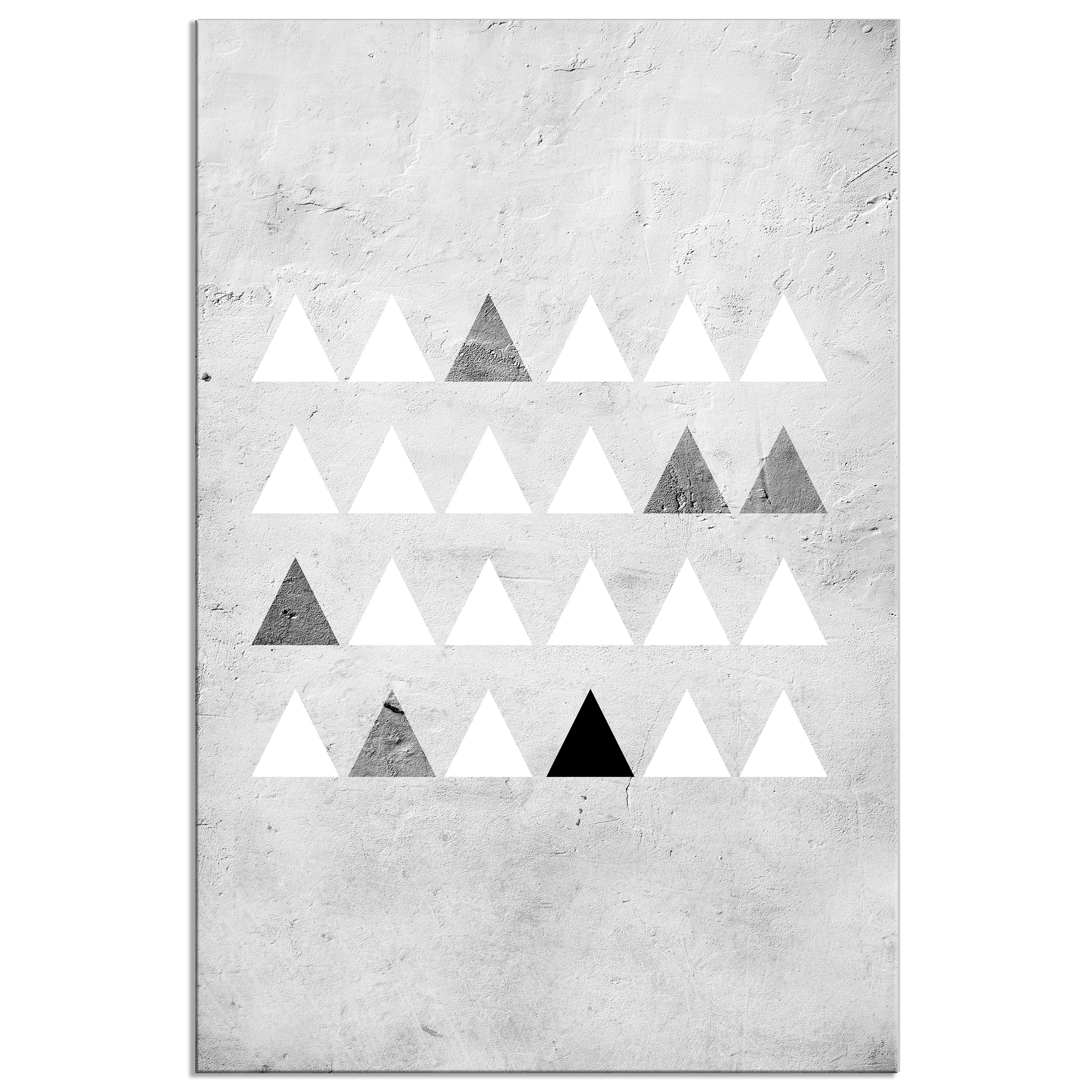 Hirsch Weihnachten LEINWAND WANDBILD Deko Bilder XL Design KUNST Triangel 4Motiv