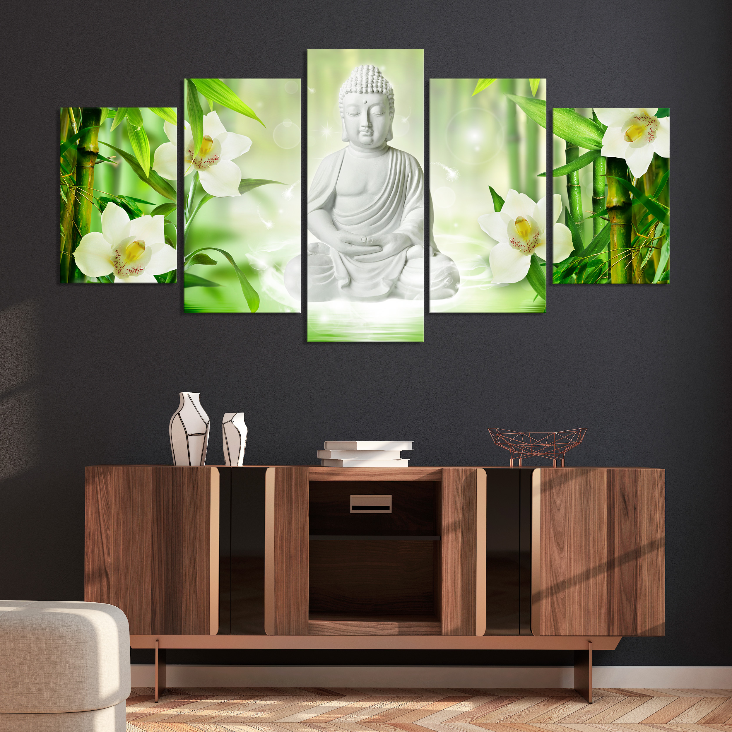 Bilder auf Leinwand Buddha 120cm XXL 1 5157 Alle Wandbilder fertig gerahmt 