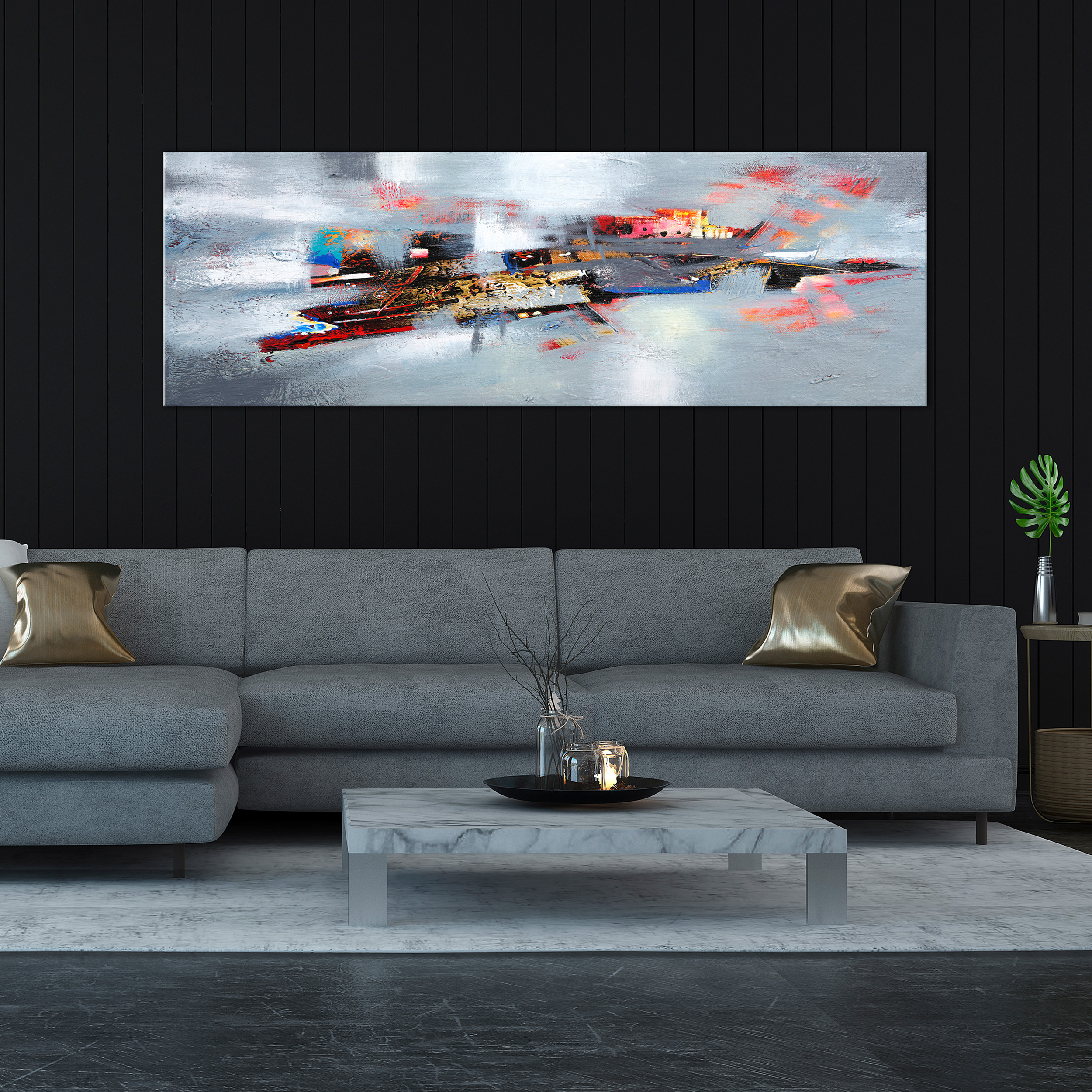 LEINWAND BILD NATUR modern Wohnzimmer Kunst DESIGNBILDER 160x70cm XXL