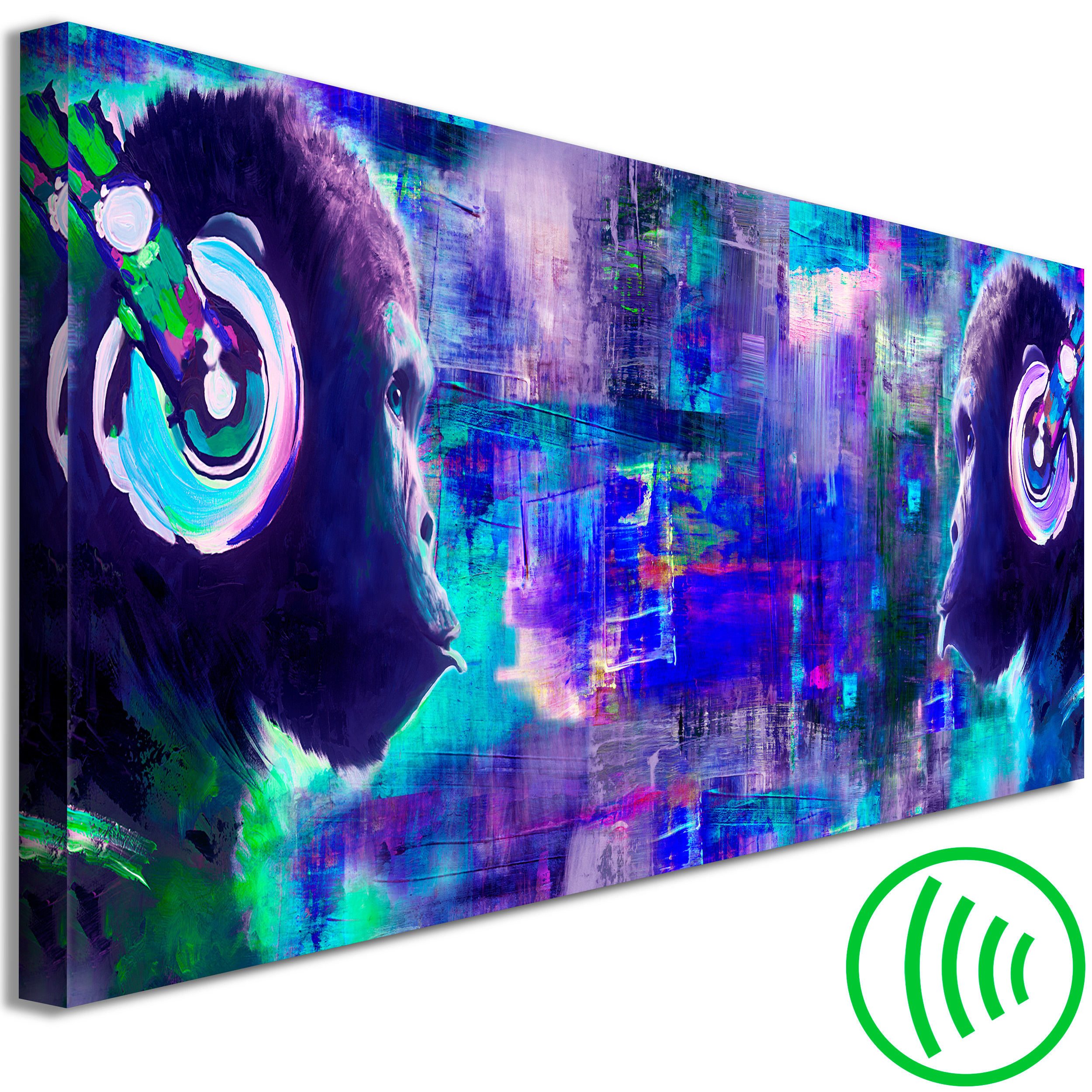 Banksy Affe Mural Streetart VLIES LEINWAND DEKO BILDER WANDBILDER XXL WOHNZIMMER - Bild 18 von 26