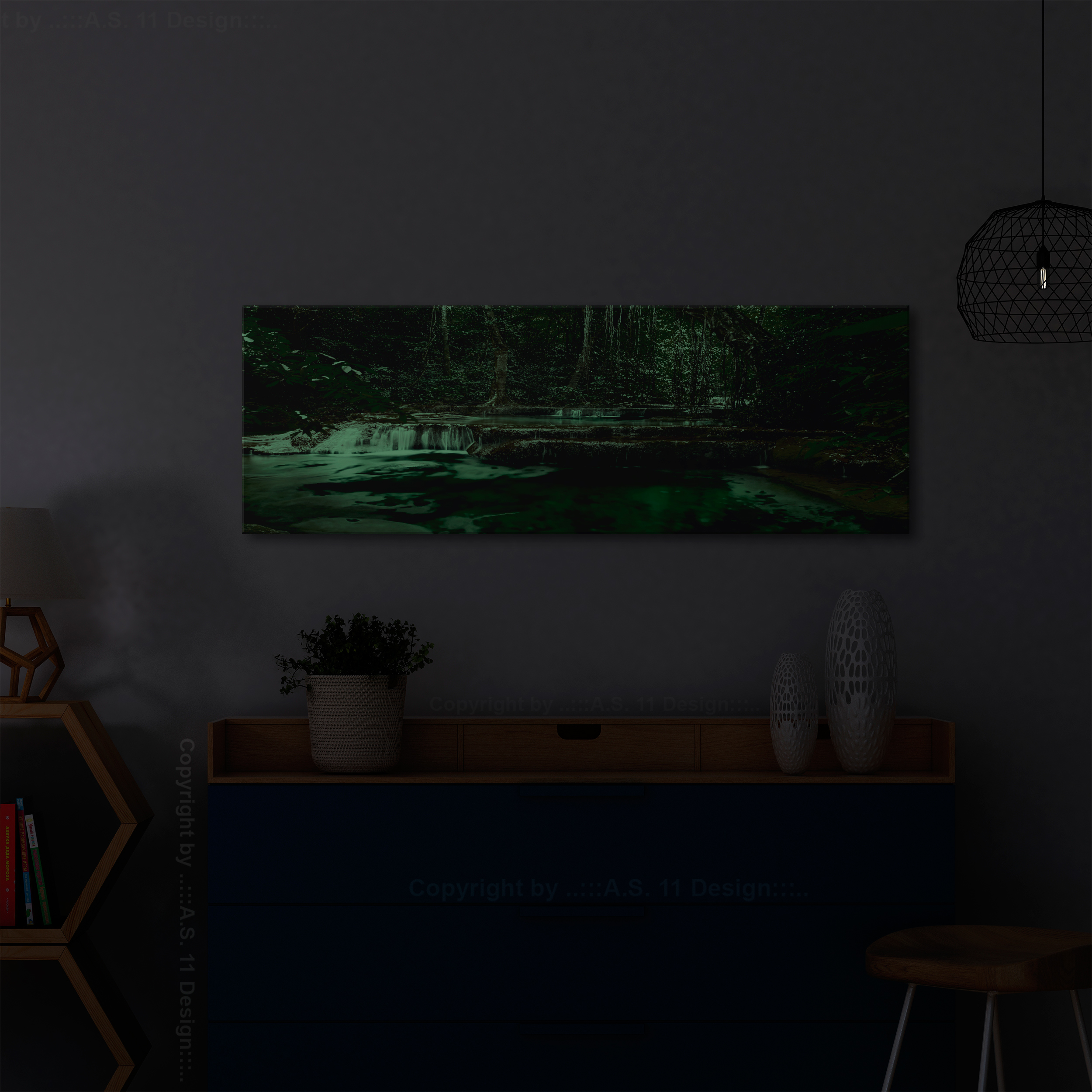 LEINWAND BILDER Wald Natur Landschaft WANDBILDER XXL Wohnzimmer