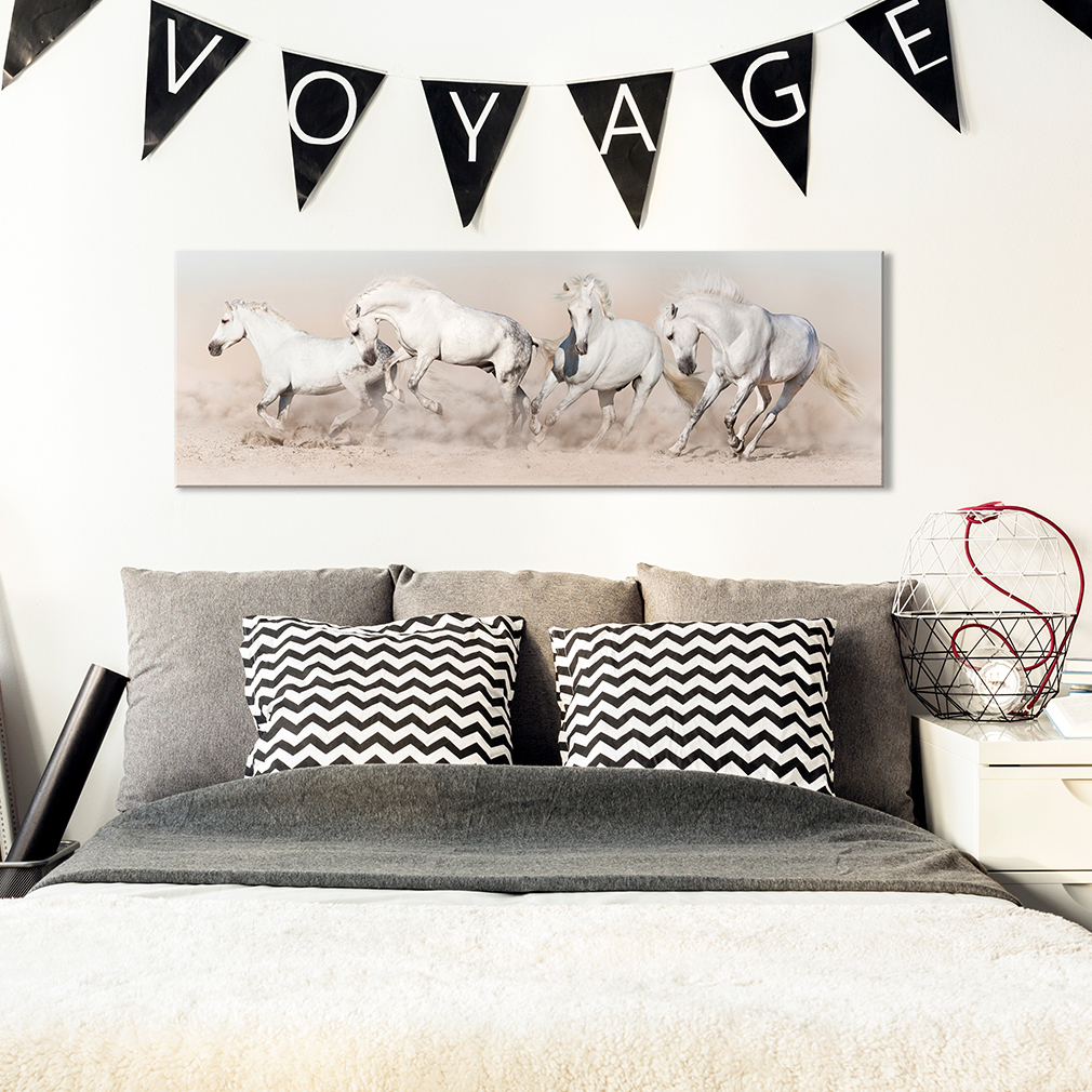 LEINWAND Deko BILDER Tiere Pferde Modern Wandbilder XXL Wohnzimmer