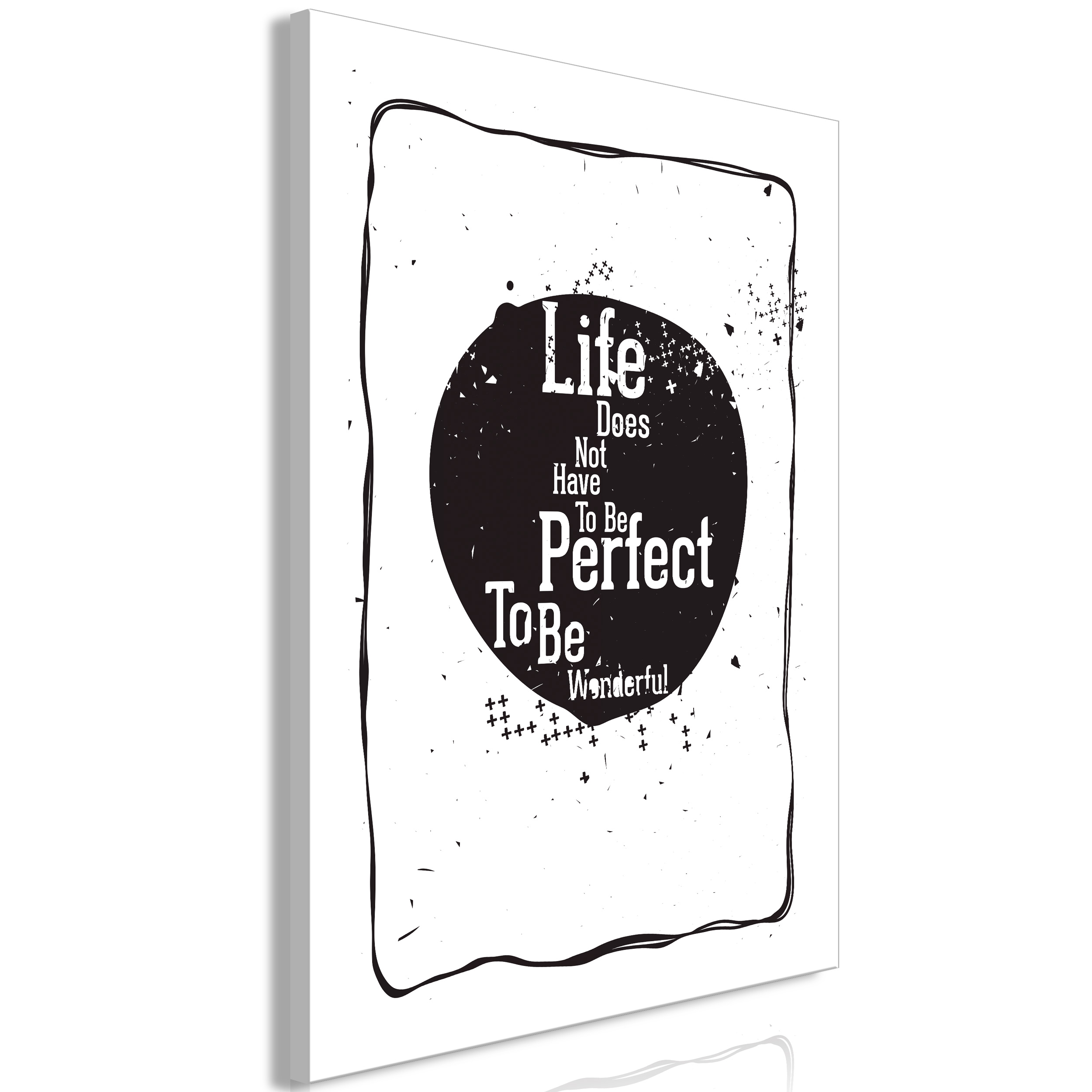 Vlies LEINWAND BILDER mit Spruch moderne Kunstdruck Life Dream