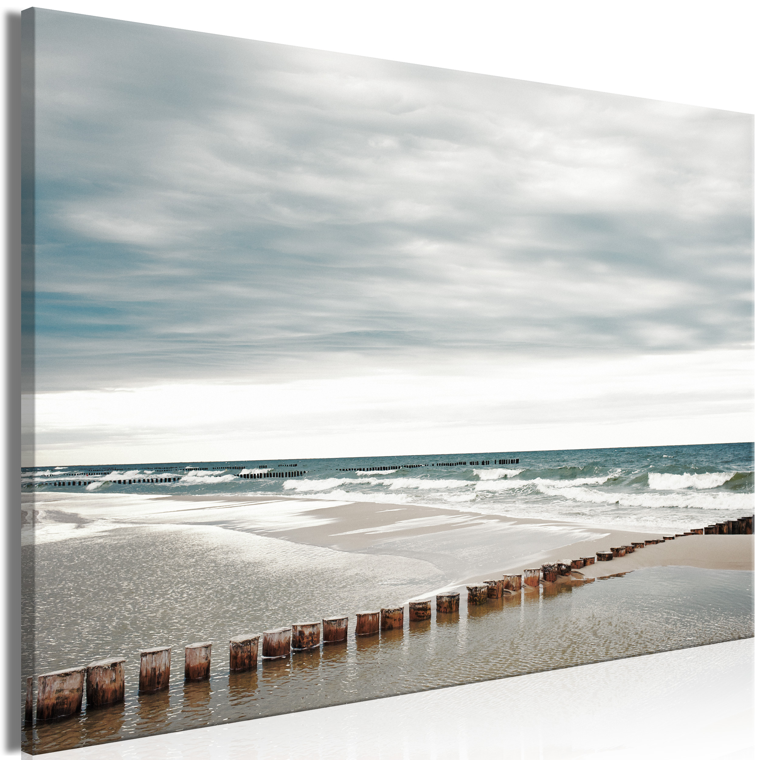 Leinwand Bild Wandbilder Bilder XXL Strand Meer Natur Landschaft Wohnzimmer 64 
