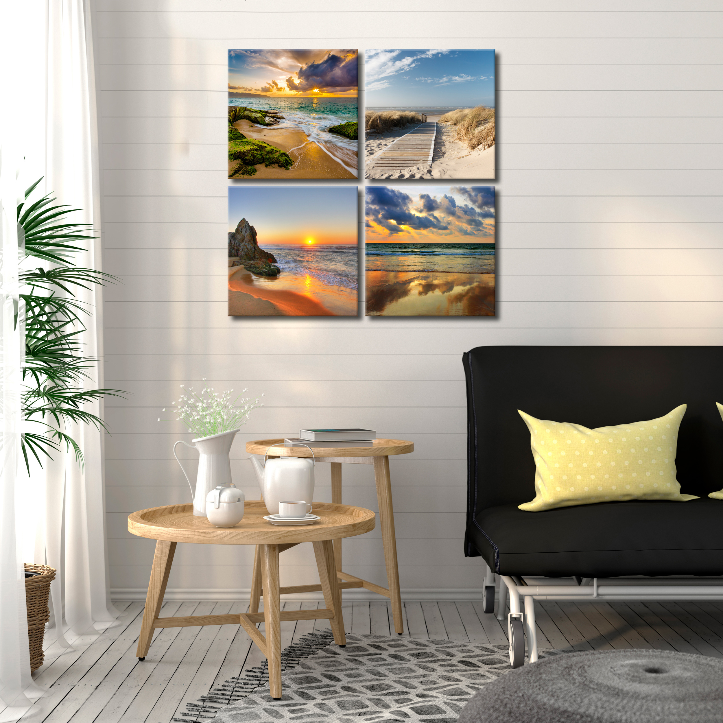 Landschaft Meer Natur LEINWAND Deko BILDER Wandbilder XL Wohnzimmer