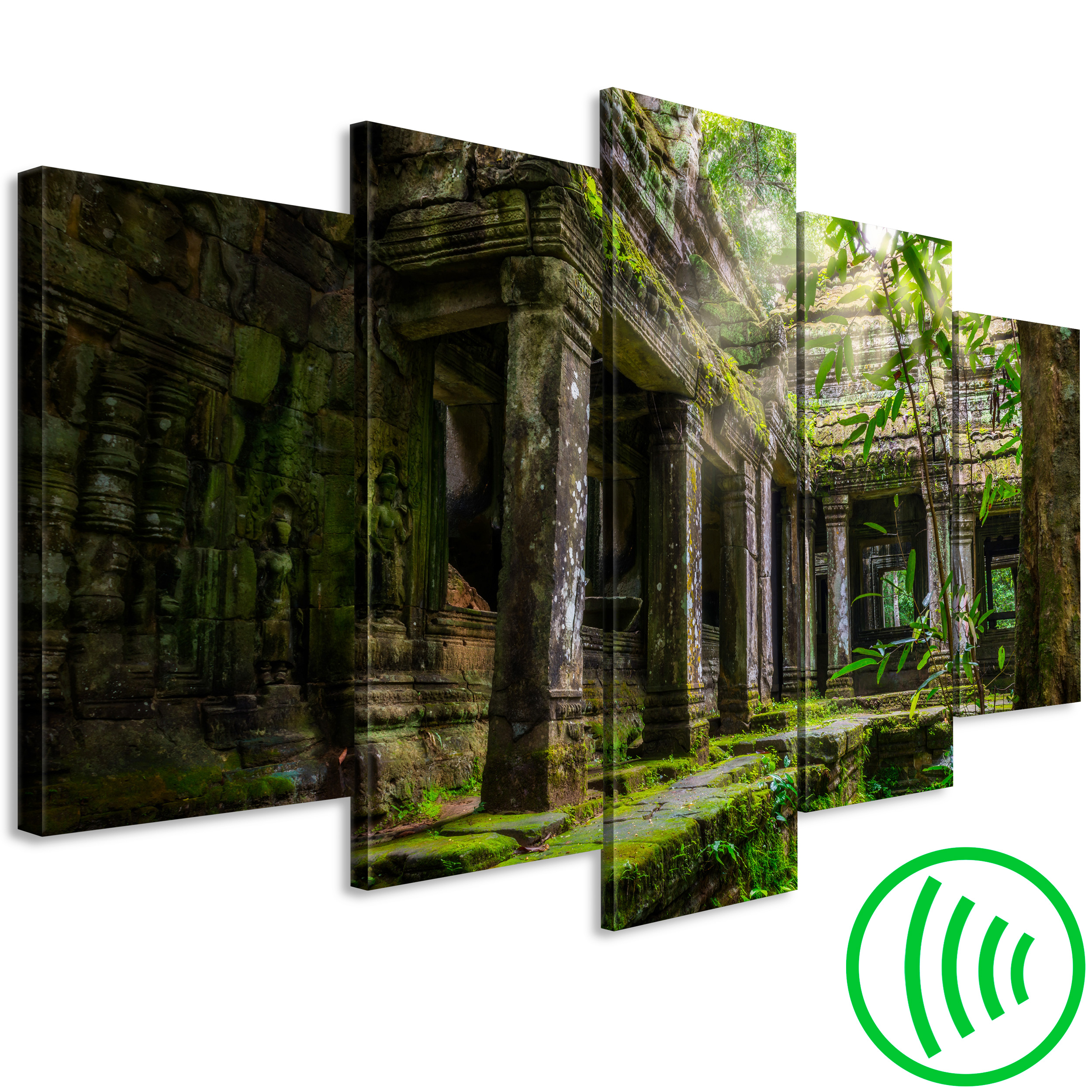 Leinwandbild Kunst-Druck 100x50 Bilder Landschaften Wald in der Sonne 