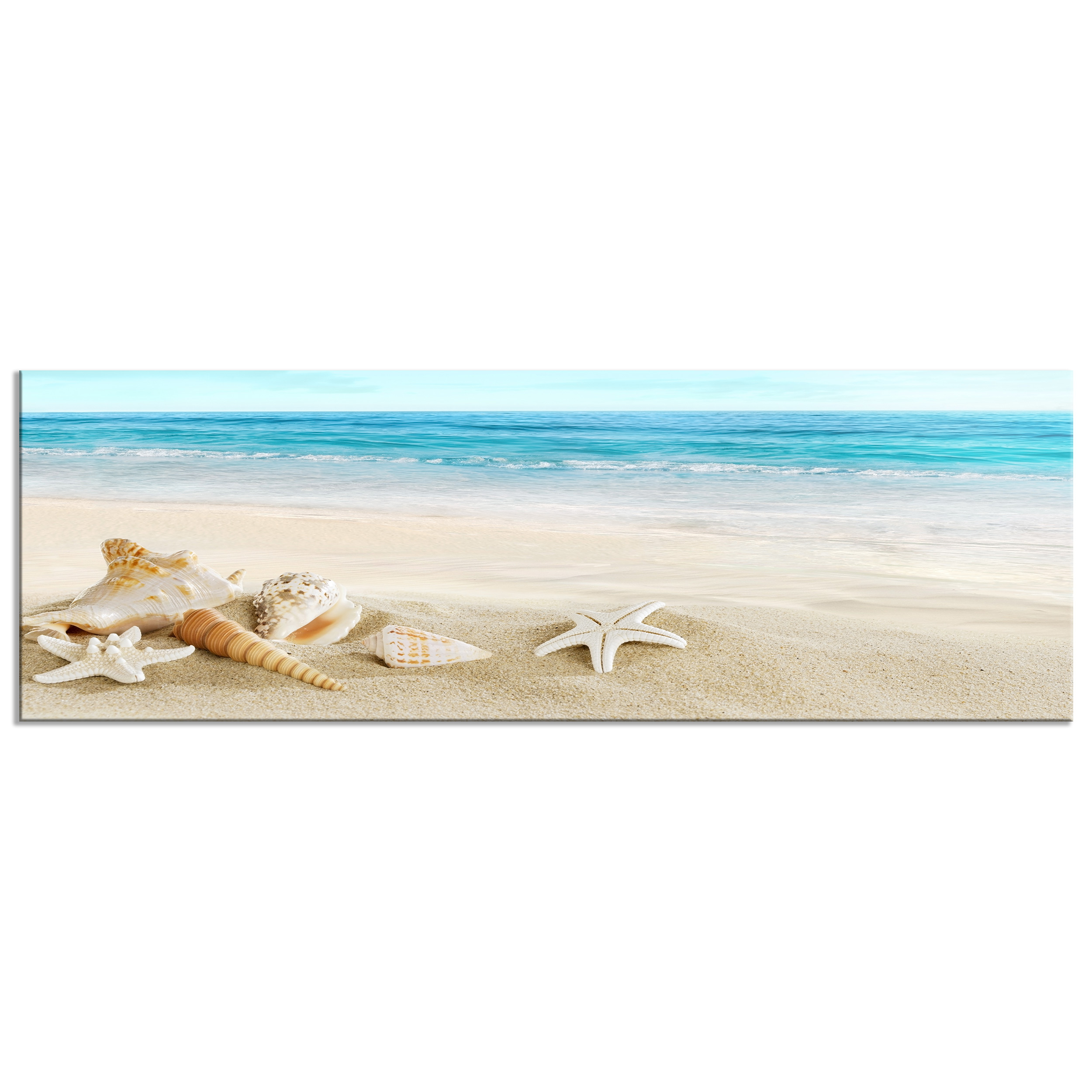 Glasbilder 100x50 Wandbild Druck auf Glas Sonne Meer Strand Landschaft 