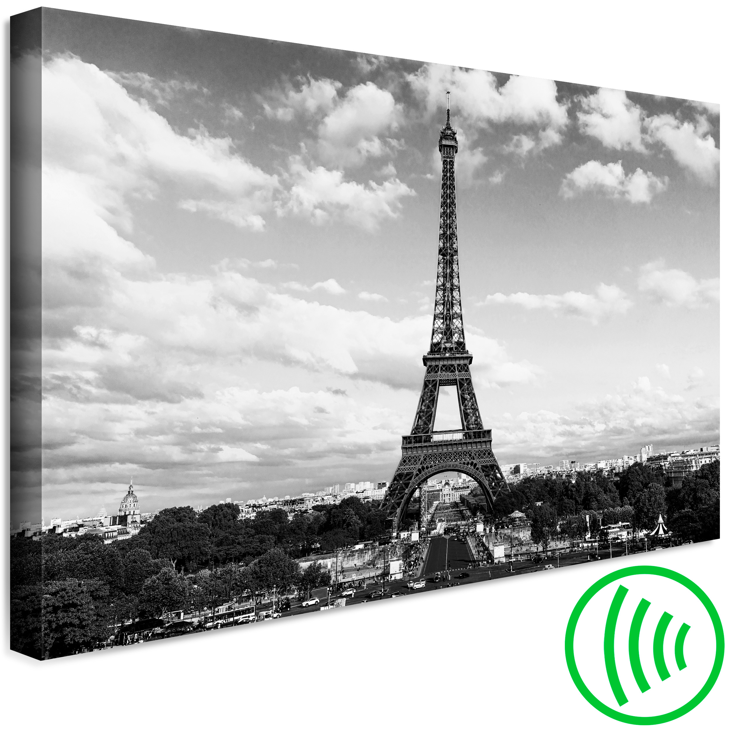 Paris auf LEINWAND KUNSTDRUCK BILD Bilder WANDBILD Panorama Landschaft 089 