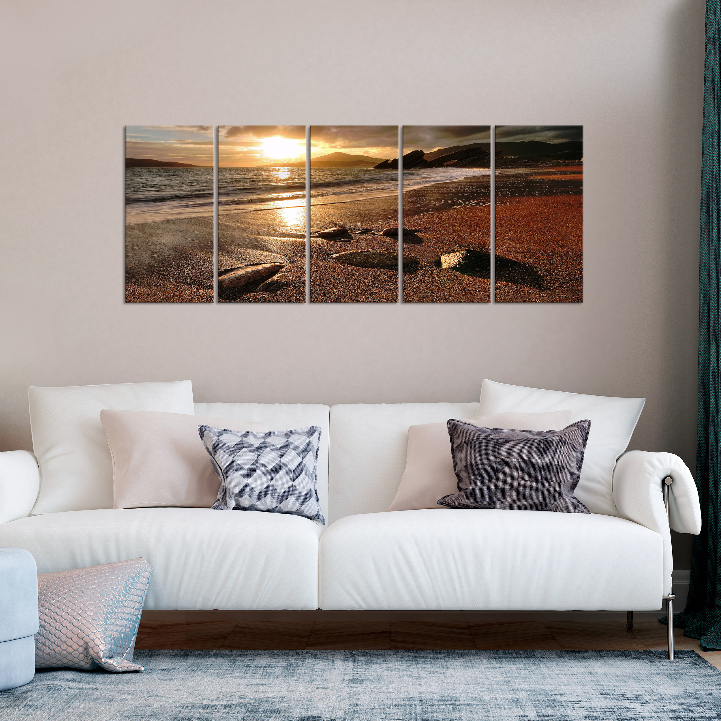 Landschaft Berge Winter VLIES LEINWAND DEKO BILDER WANDBILDER XXL WOHNZIMMER - Bild 11 von 15