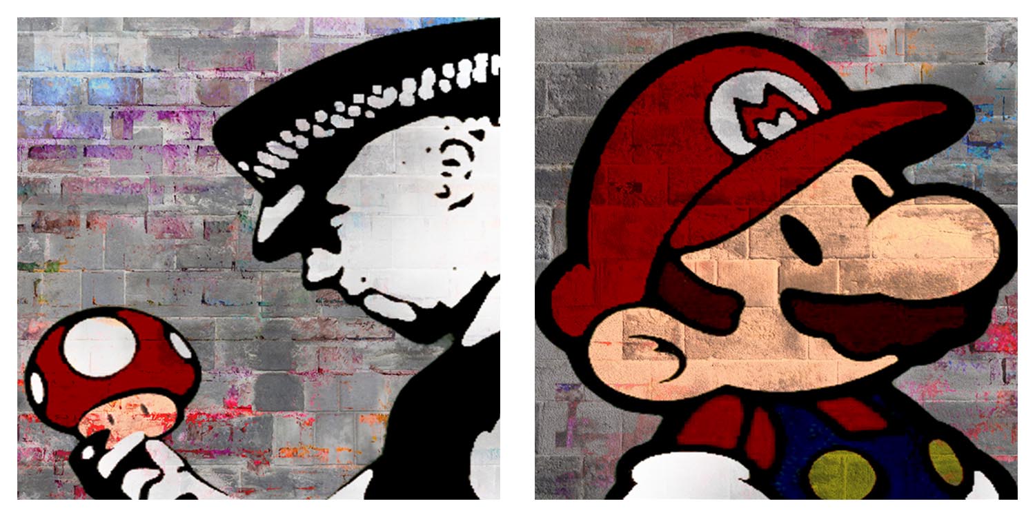 Banksy Affe Mural Streetart VLIES LEINWAND DEKO BILDER WANDBILDER XXL WOHNZIMMER - Bild 11 von 26