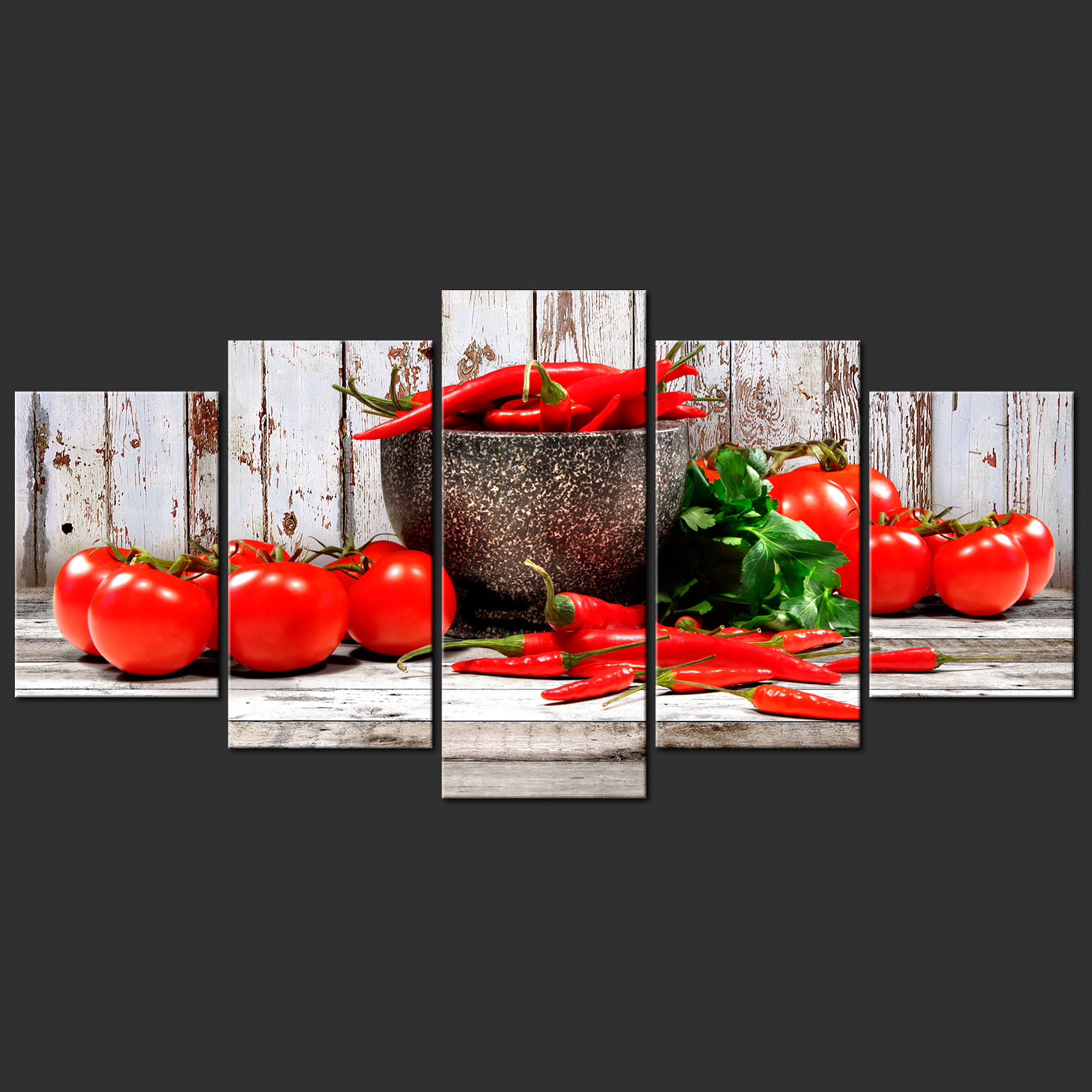 Küchenbilder Set DIN A4 Made In Germany - Zitrone Motiv Wanddekoration