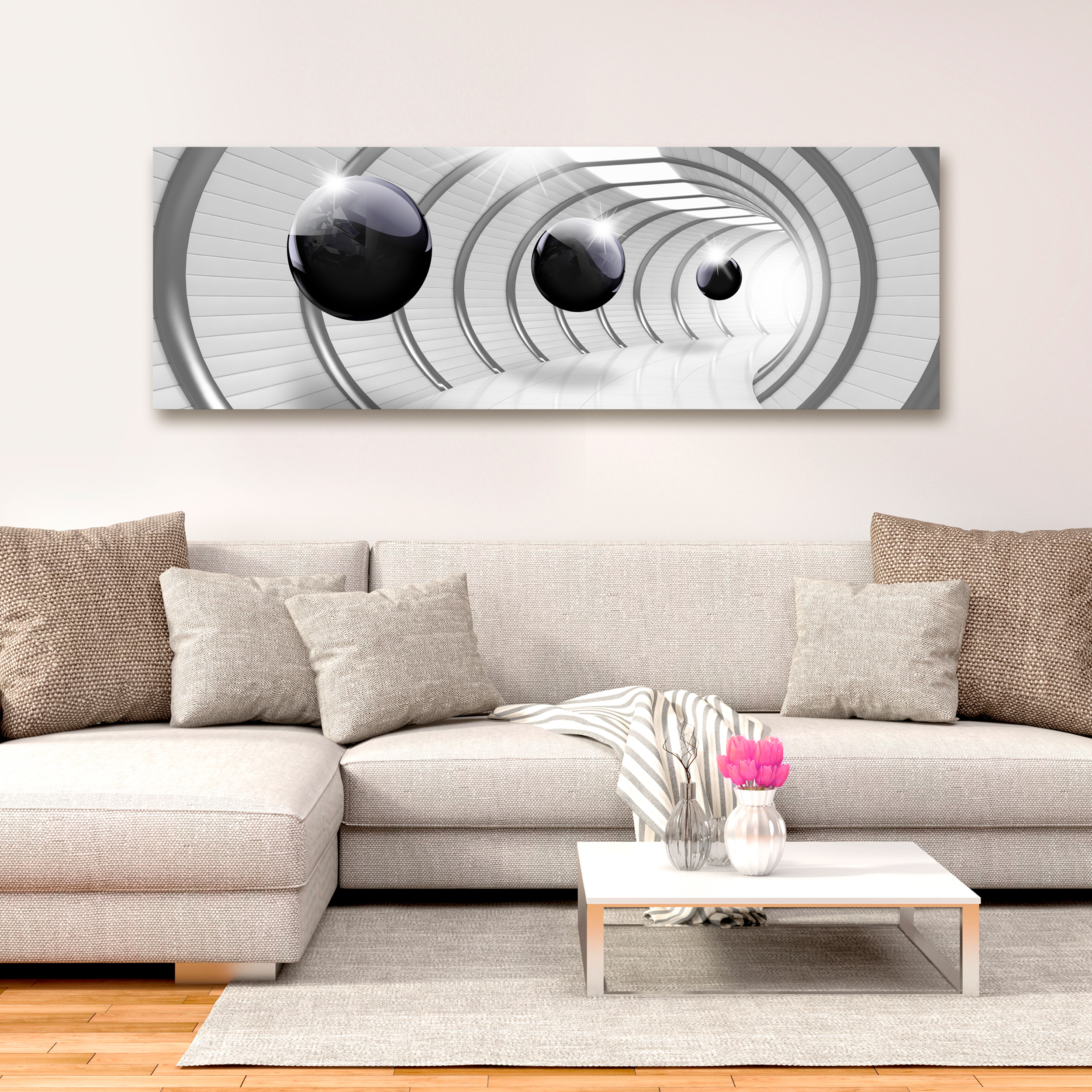 ABSTRAKT 3D EFFEKT Modern VLIES LEINWAND DEKO BILD WANDBILD XXL KUNST