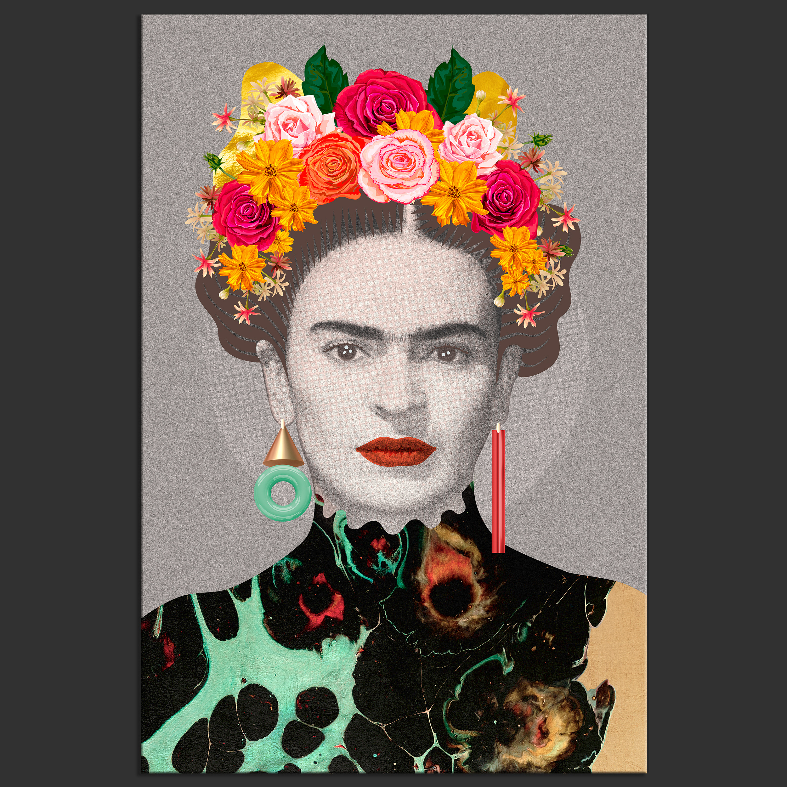 49++ Frida kahlo bilder leinwand , Vlies LEINWAND BILDER Porträt Frida Kahlo Kunst Ikone WANDBILDER XXL