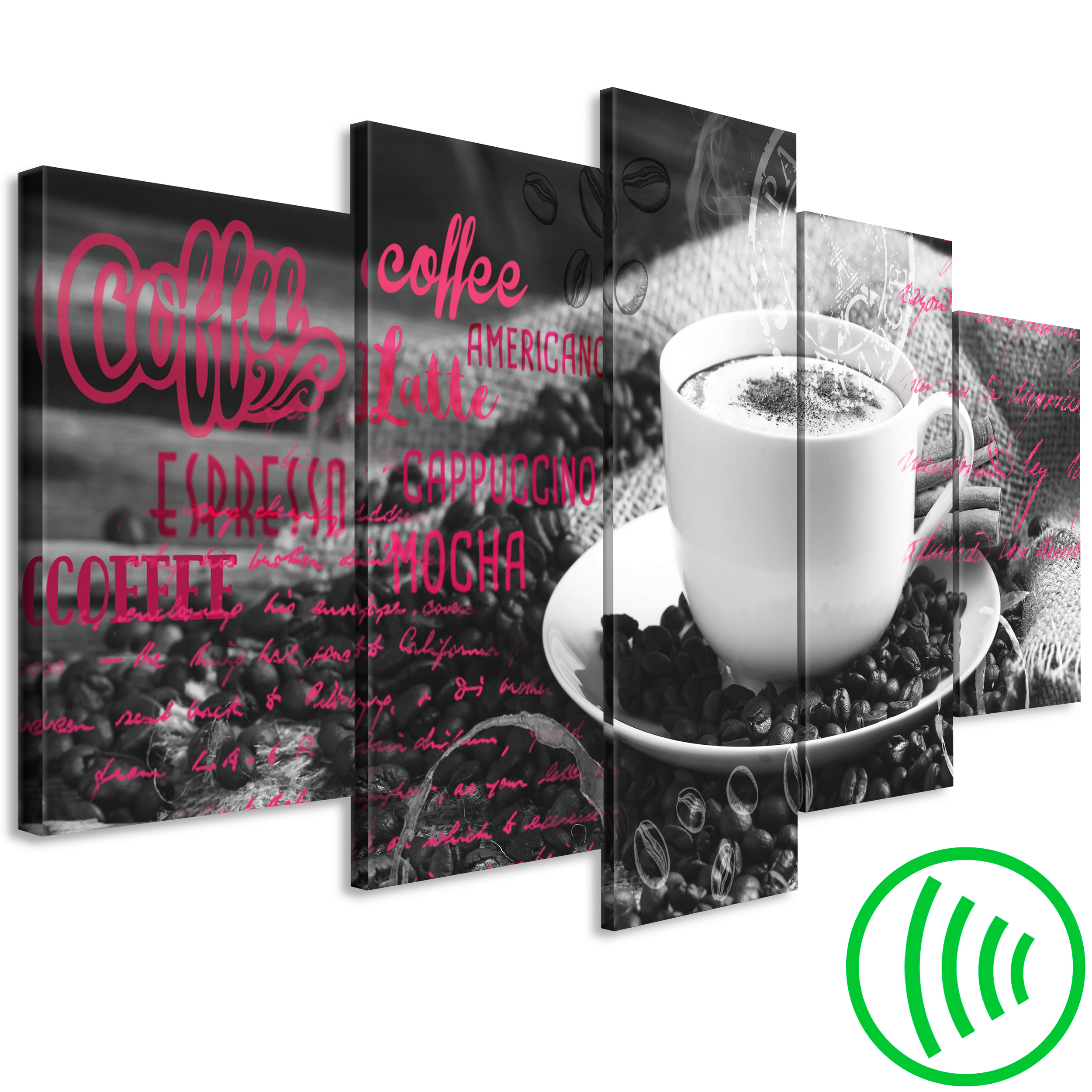 Marken Bild aufhängfertig Kaffee 4x20cm XXL 4 6903> Bilder 