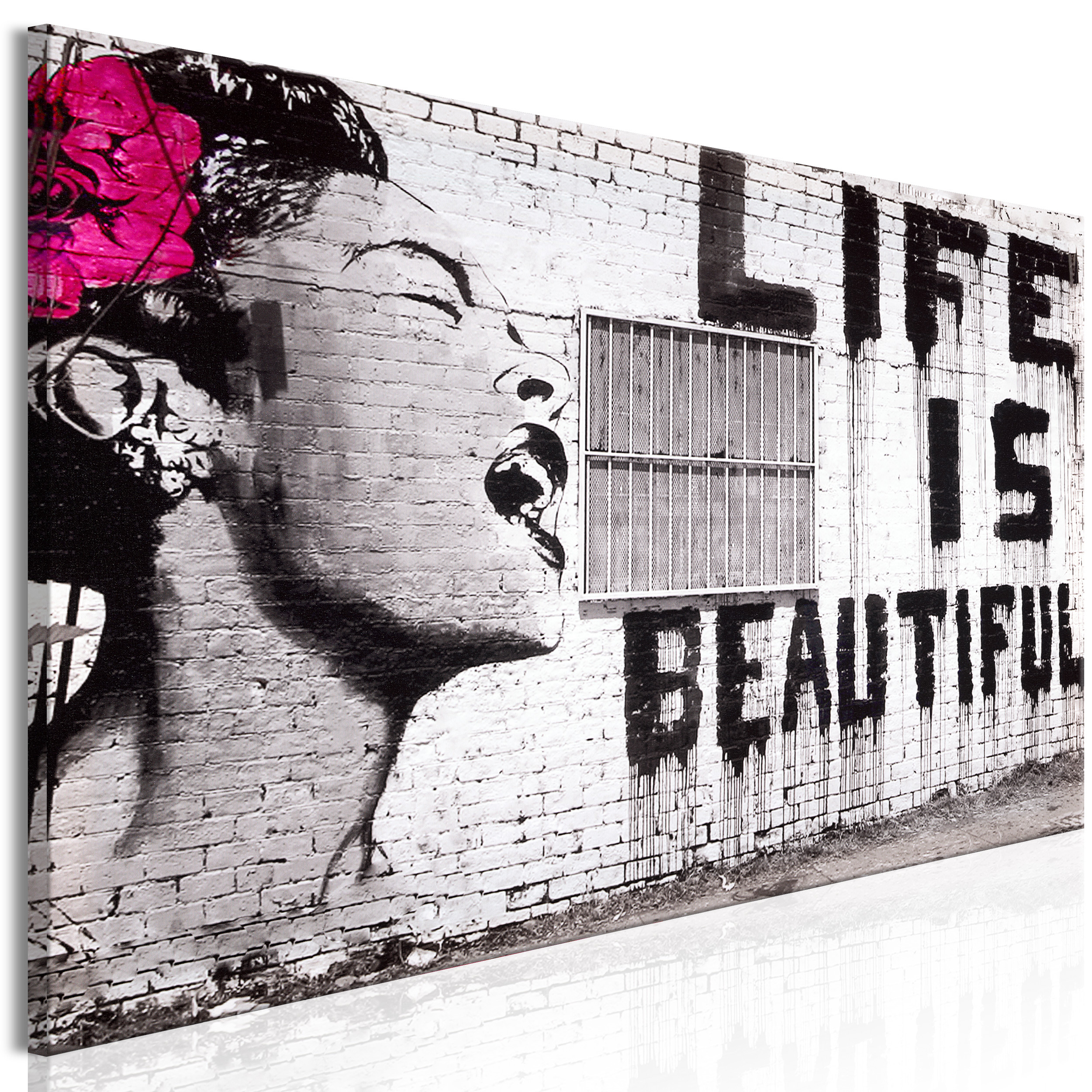 Banksy Affe Mural Streetart VLIES LEINWAND DEKO BILDER WANDBILDER XXL WOHNZIMMER - Bild 21 von 26