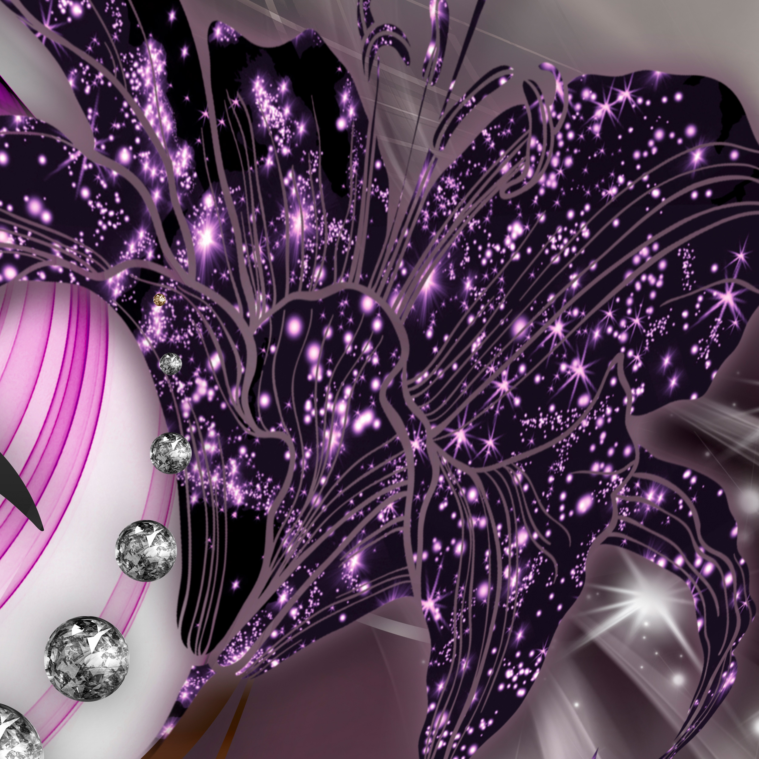 Ornamente Braun Diamant VLIES FOTOTAPETE 3D WOHNZIMMER TAPETE WANDBILD XXL - Bild 11 von 12