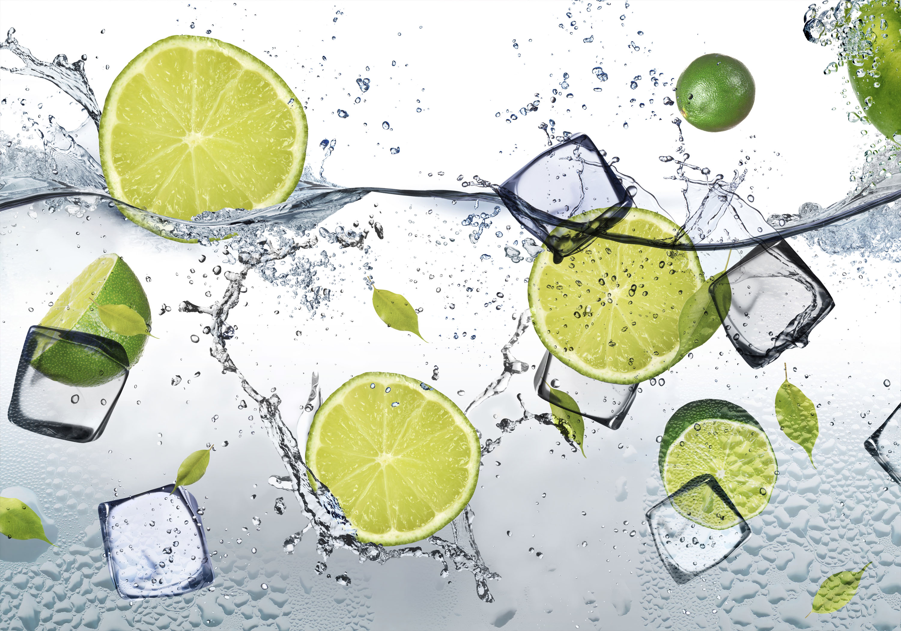 Küche Obst Wasser VLIES FOTOTAPETE 3D WOHNZIMMER TAPETE WANDBILD XXL - Bild 4 von 5
