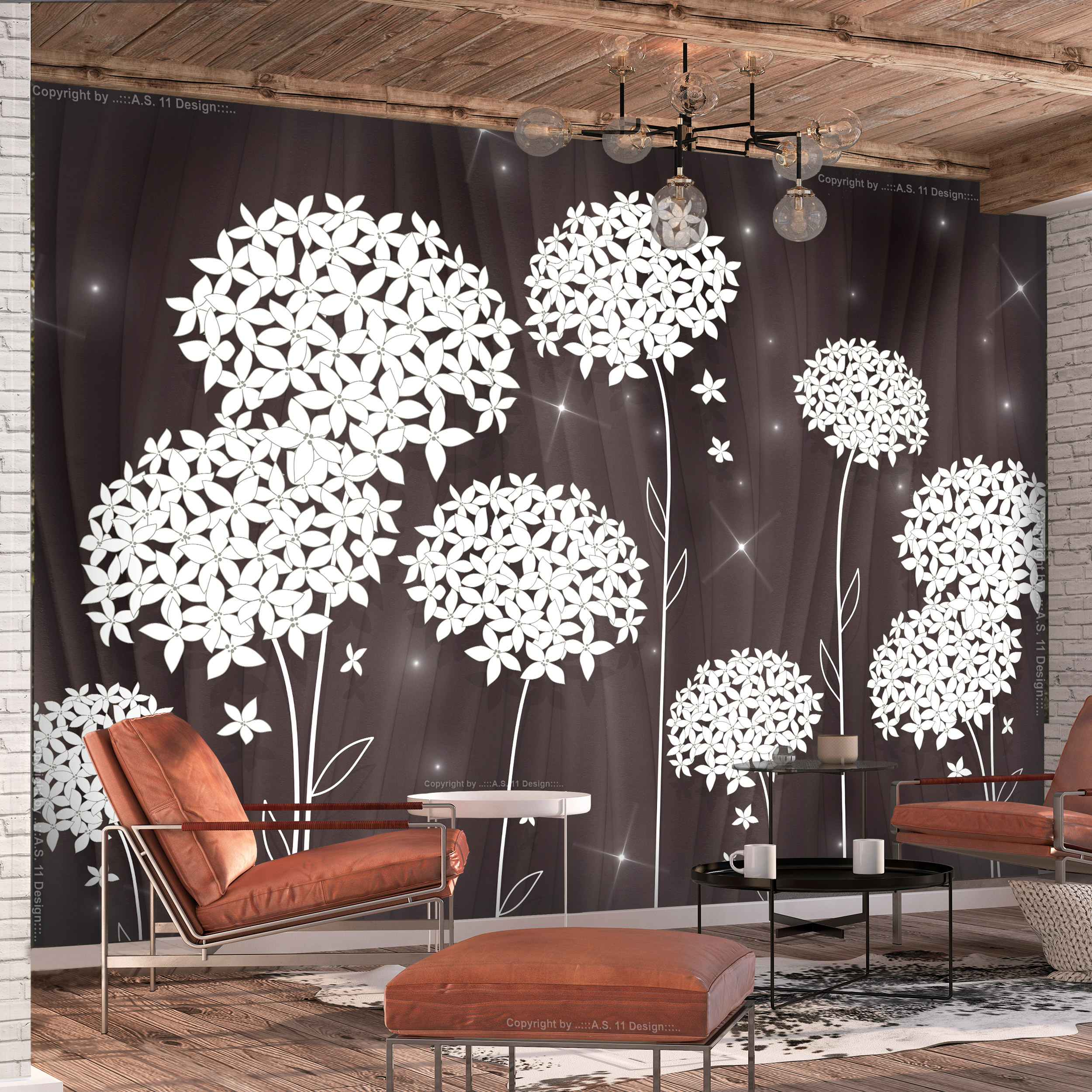Details zu Pusteblume Holz VLIES Fototapete Tapeten XXL Wanddeko Wohnzimmer  50 Motiv Modern