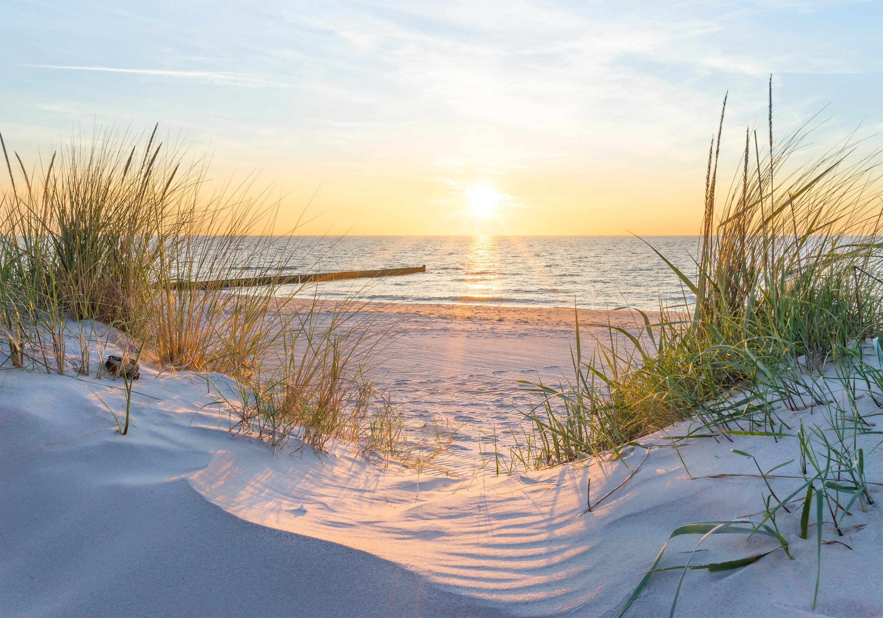 Meer Natur Horizonte Strand VLIES FOTOTAPETE 3D WOHNZIMMER TAPETE WANDBILD XXL - Bild 4 von 5
