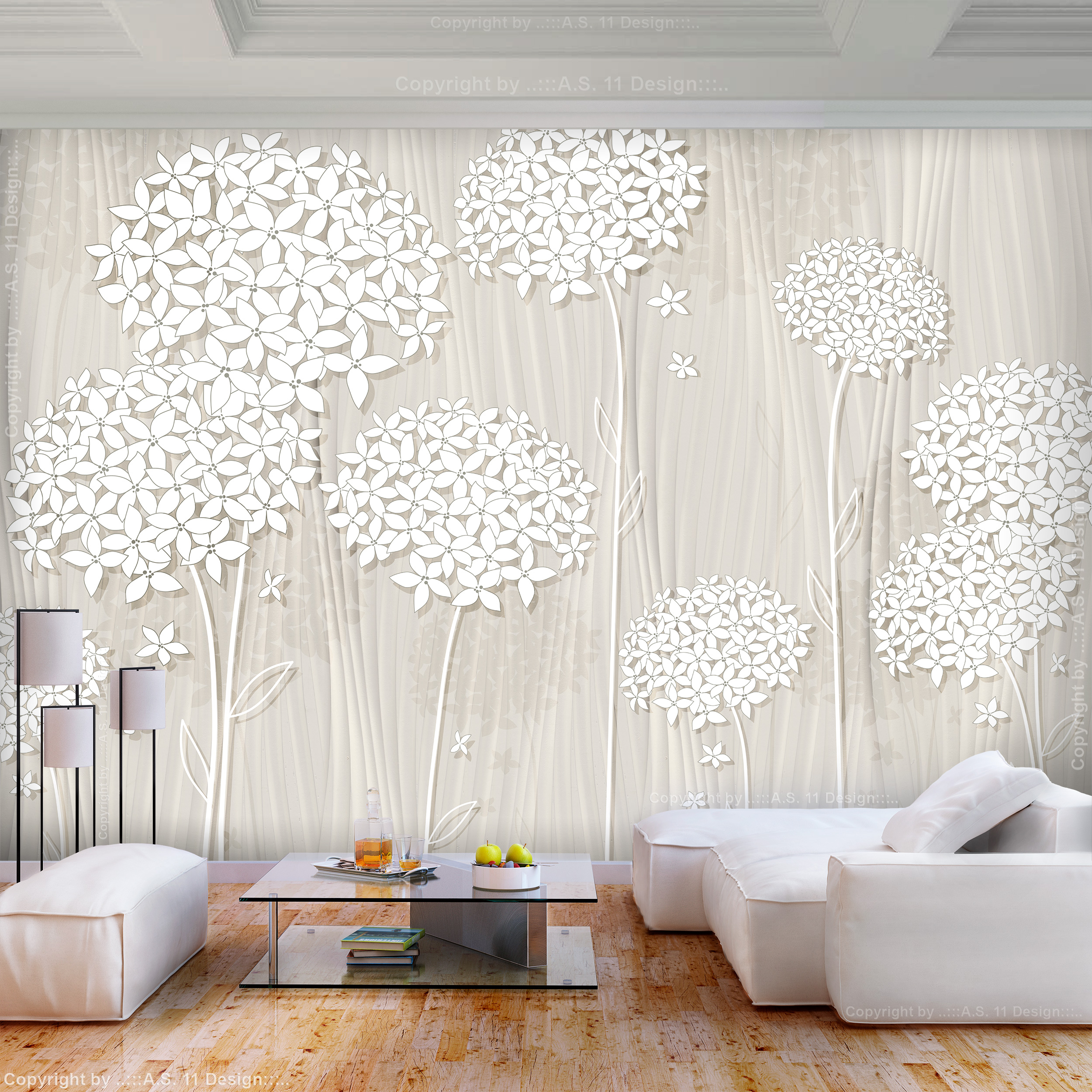 Wohnzimmer Vlies Tapete Wandbild XXL 3D Optik Fototapete Blumen Pusteblume 