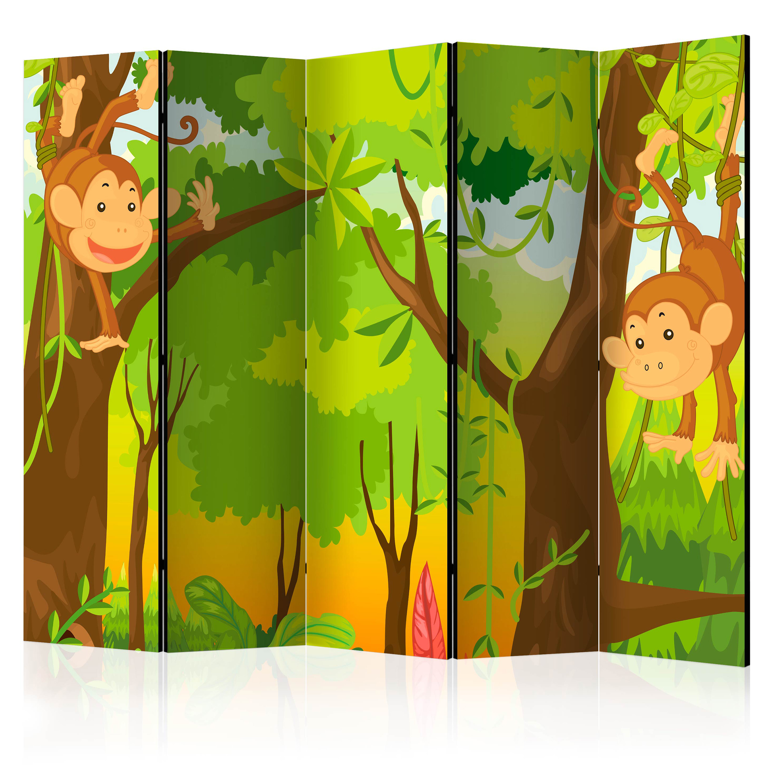 PARAVENT RAUMTEILER Spanische Wand TRENNWAND Kinderzimmer Tiere 2 Format 