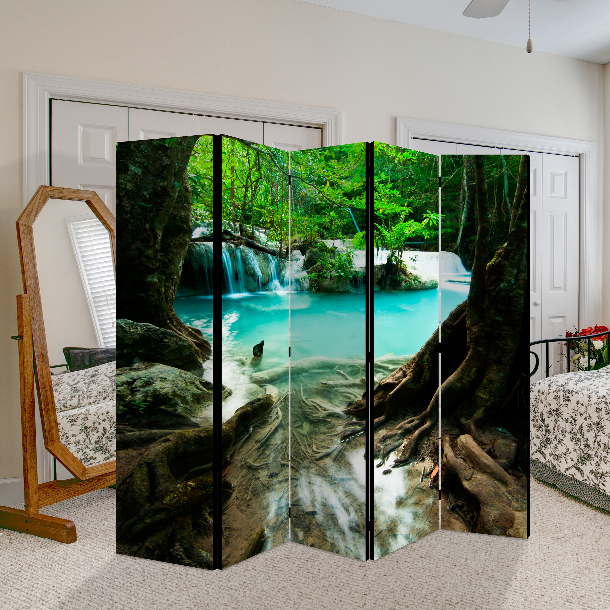 Room DIVIDER NATURE Room Divider Spanish Landscape Partition Forest ...