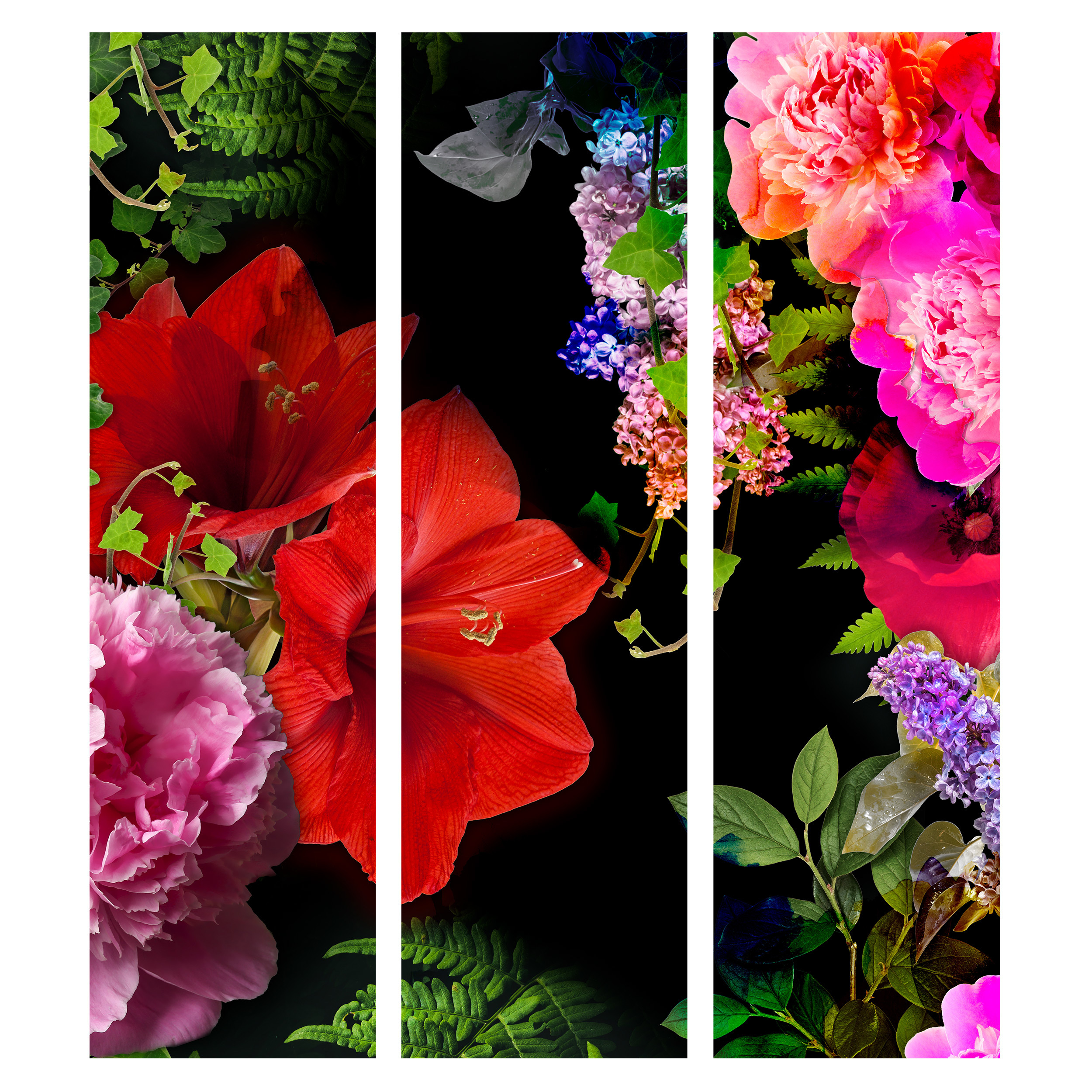 BLUMEN TRENNWAND RAUMTEILER PARAVENT Spanische Wand Garten Pflanze